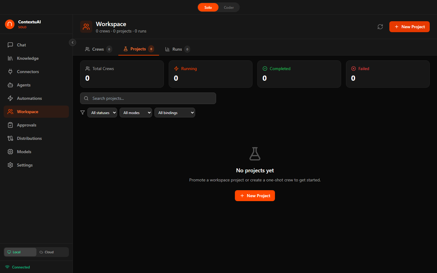 Solo — Crew Dashboard